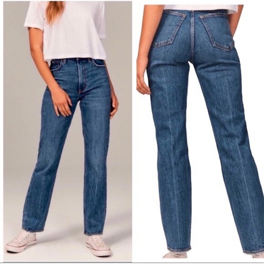 Abercrombie & Fitch The 90s Straight Ultra High Rise Curvy Jeans Size 4R